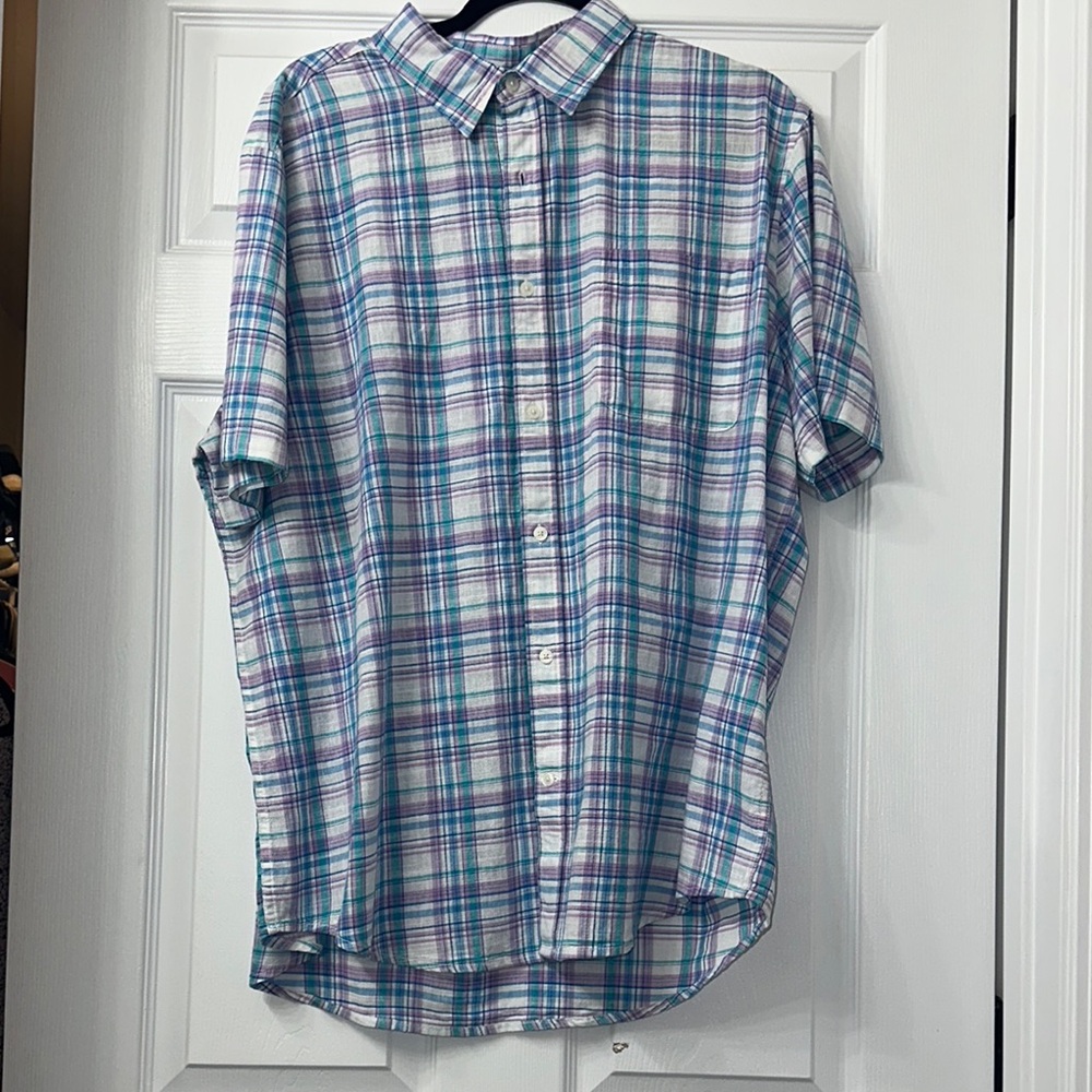 Men's Plaid Short Sleeve Shirt